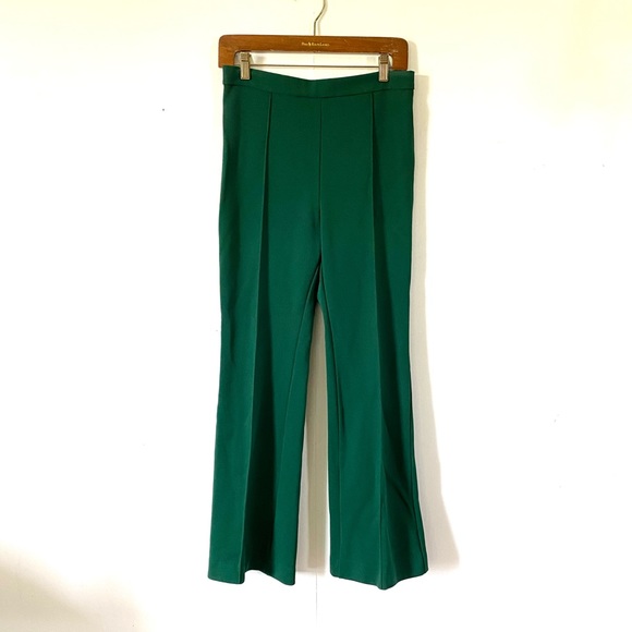 Vintage Alex Coleman Green Leisure Suit 70s Bellbottom Pants Jacket Womens Small - Picture 6 of 14